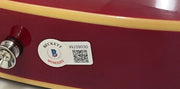 Michael J Fox autographed guitar - signed memorabilia detail
