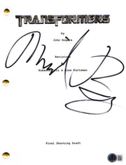 Michael Bay Signed Script from Transformers Beckett COA
