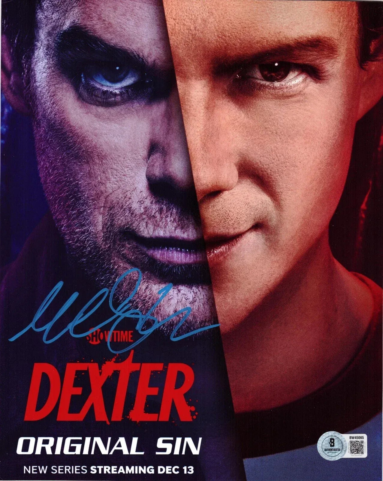 Michael C. Hall signed Dexter 8x10 photo — Beckett authenticated