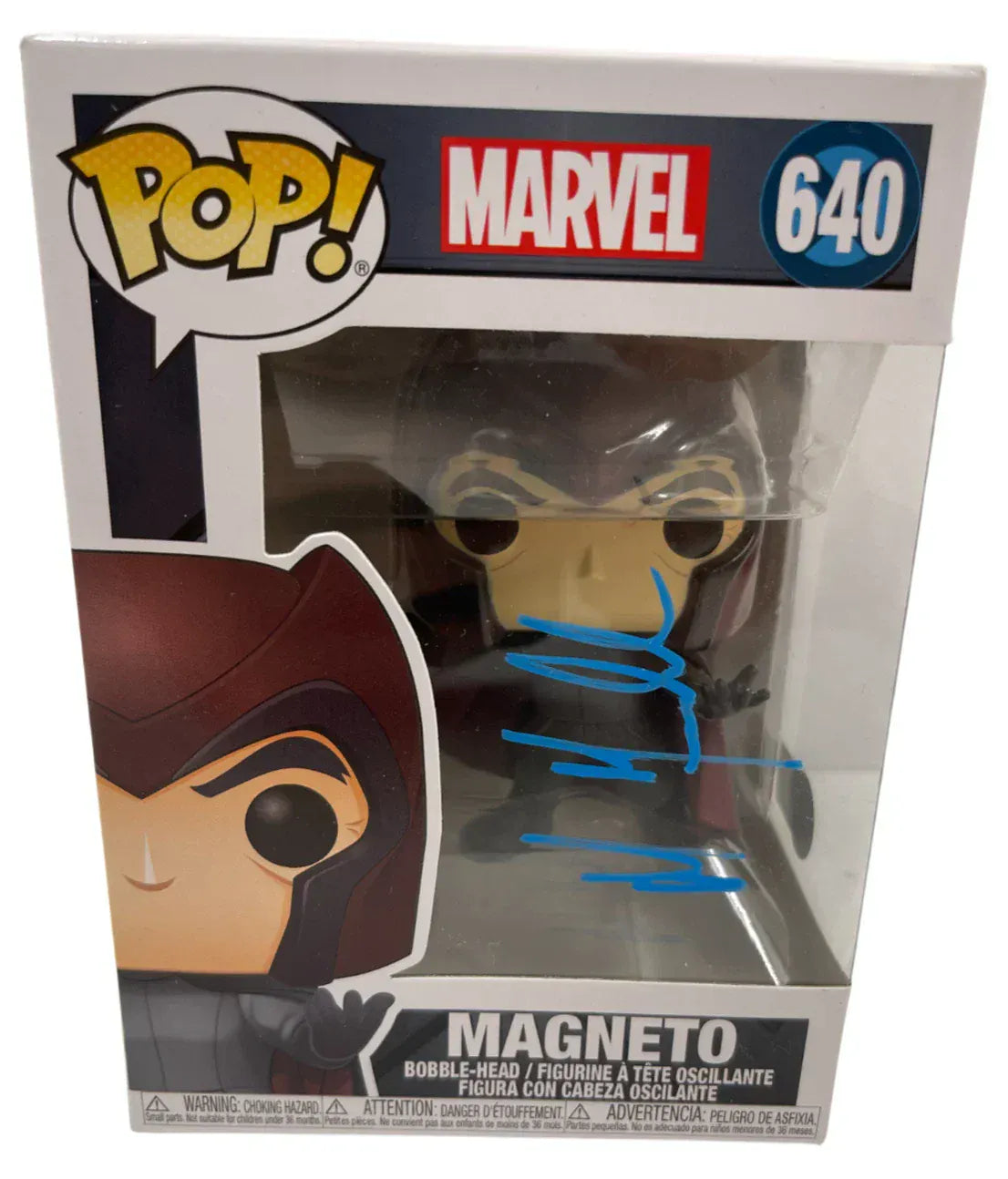 Michael Fassbender Signed Magneto Marvel X-Men Funko Pop Figure Beckett COA