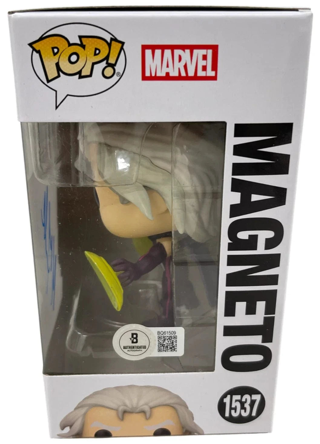 Michael Fassbender Signed Funko from X-Men Beckett COA - Detail View