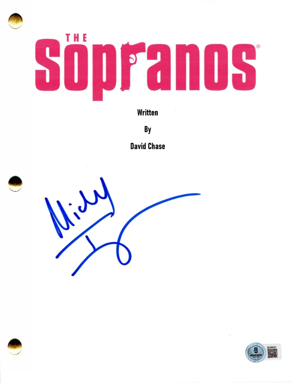 Michael Imperioli Authentic Autographed The Sopranos Script