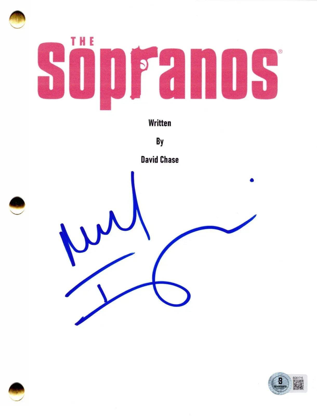 Michael Imperioli signed The Sopranos pilot script — Beckett authenticated