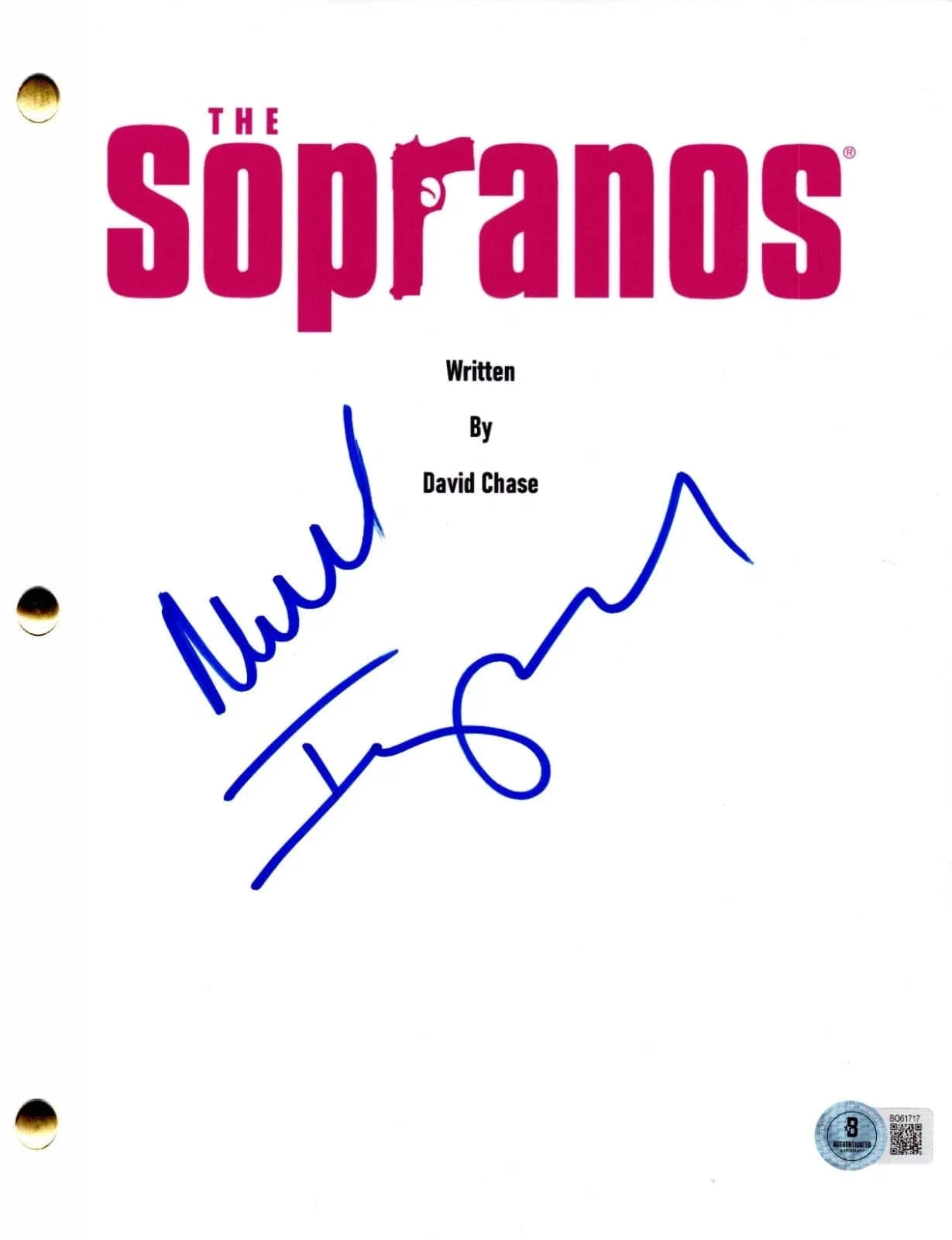 Michael Imperioli Signed Script from The Sopranos Beckett COA