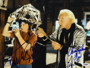 Michael J. Fox and Christopher Lloyd dual-signed Back to the Future 11x14 photo — PSA/DNA LOA