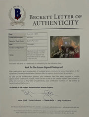 Michael J Fox Christopher Lloyd signed 11x14 Photo — alternate view