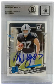 Michael Mayer Authentic Autographed 2023 Donruss Rated Rookie Card #361