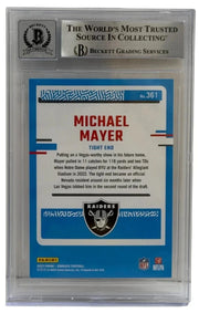 Michael Mayer Signed Trading Card Beckett COA - Item #2 - Detail View