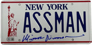 Michael Richards Authentic Autographed ASSMAN License Plate