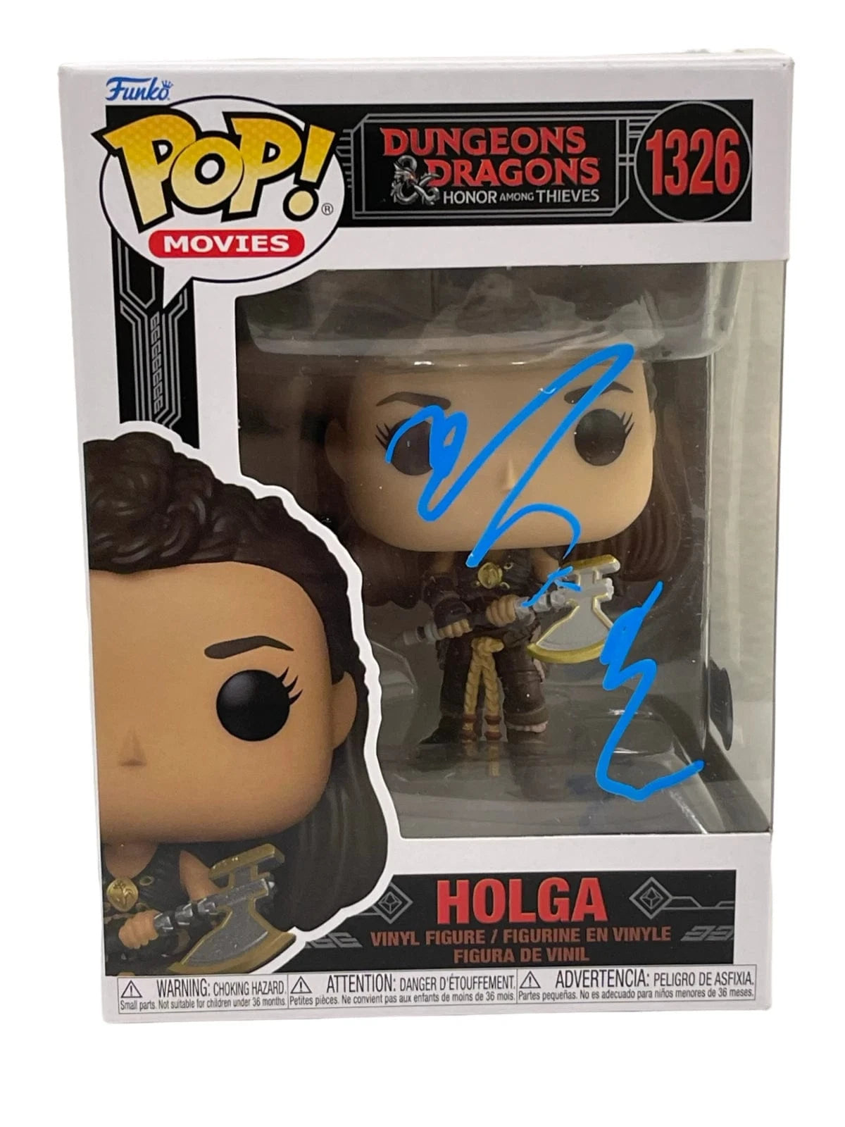 Michelle Rodriguez Authentic Autographed Holga Dungeons & Dragons 1326 Funko Pop Figure