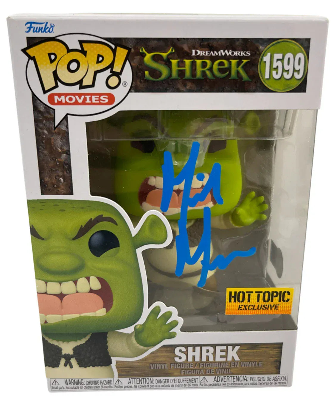 Mike Myers Shrek Shrek autographed Funko Pop #1599 with certificate of authenticity
