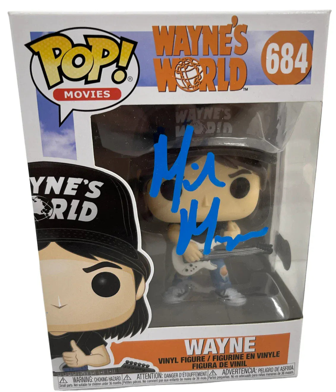 Mike Myers Wayne's autographed Funko Pop #684 with certificate of authenticity