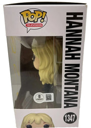 Miley Cyrus Signed Funko from Hannah Montana Beckett COA - Detail View