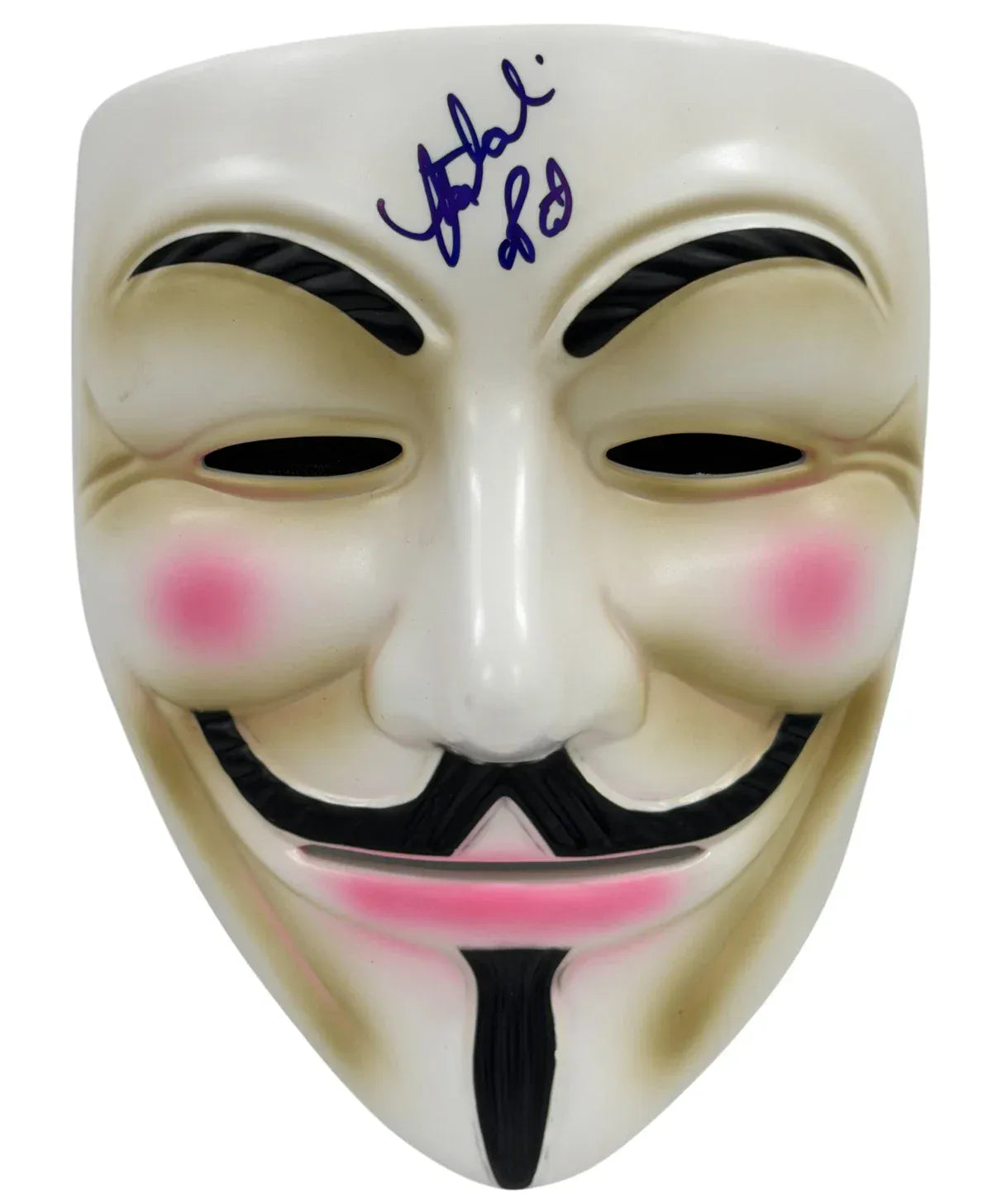 Natalie Portman signed V for Vendetta replica mask — Beckett LOA