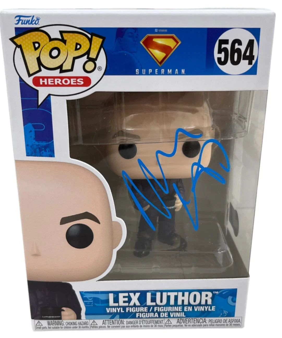 Nicholas Hoult Authentic Autographed Lex Luthor Superman 564 Funko Pop Figure