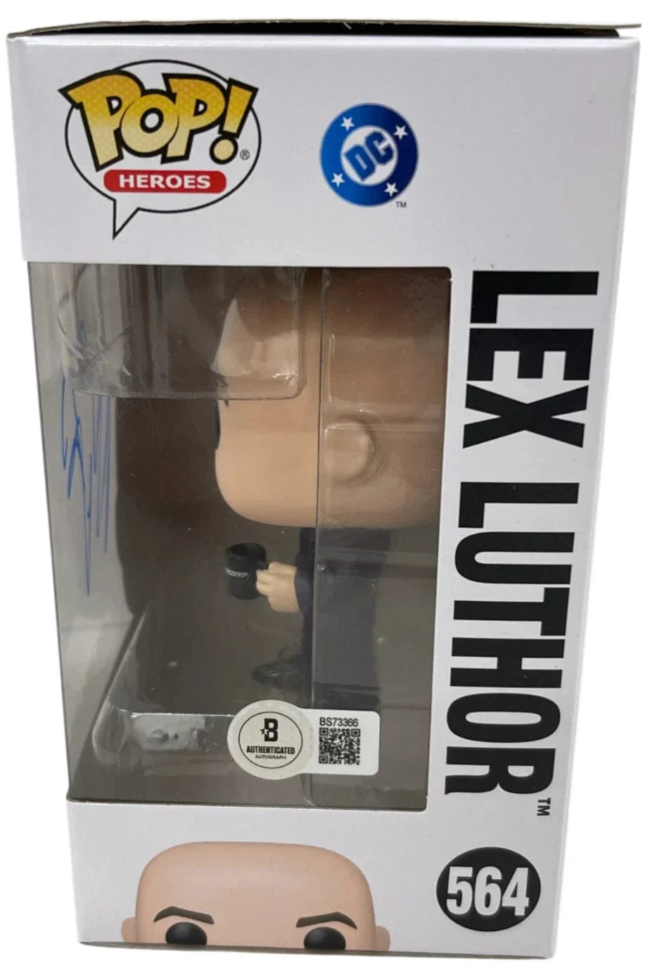 Nicholas Hoult Signed Funko from Superman Beckett COA - Detail View