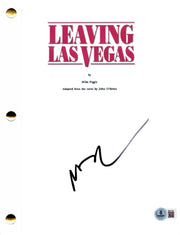 Nicolas Cage Signed Script from Leaving Las Vegas Beckett COA