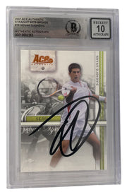 Novak Djokovic signed 2007 Ace Bronze rookie card #16 Straight Sets — Beckett Slabbed Grade 10