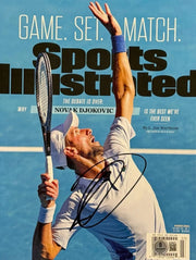 Novak Djokovic Authentic Autographed Sports Illustrated Magazine