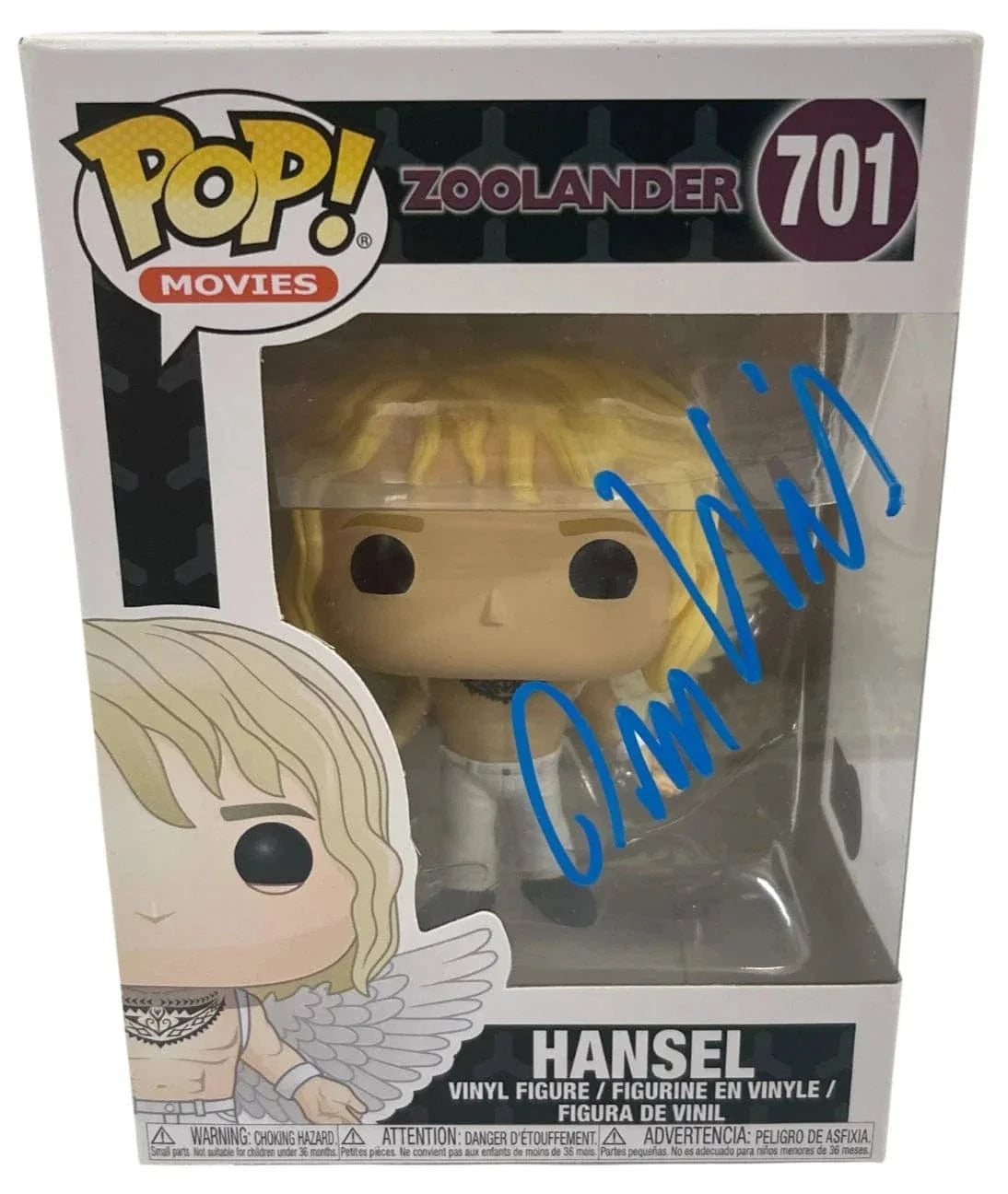Owen Wilson Authentic Autographed Hansel Zoolander 701 Funko Pop Figure