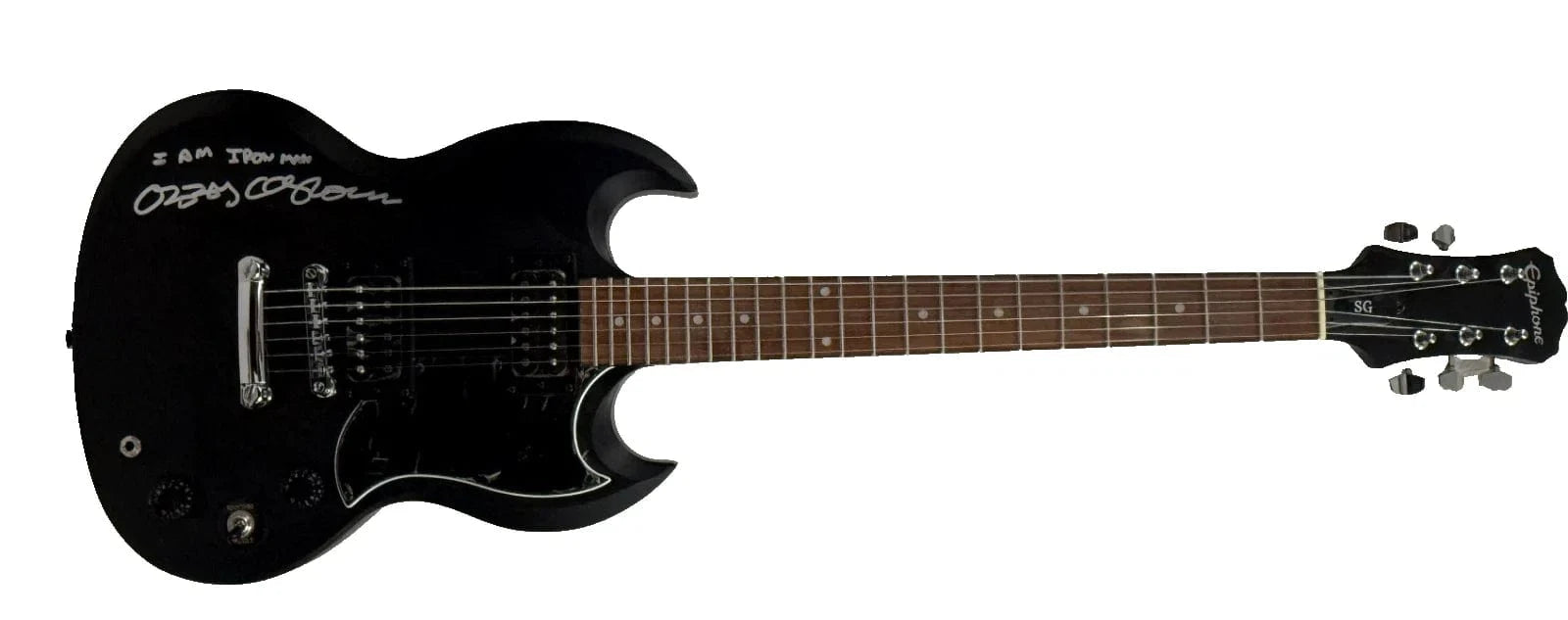 Ozzy Osbourne Signed Guitar Beckett COA - Item #1 - Alternate Angle