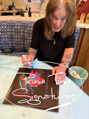 Ozzy Osbourne of Black Sabbath Signed Vinyl Record Beckett COA - Detail View