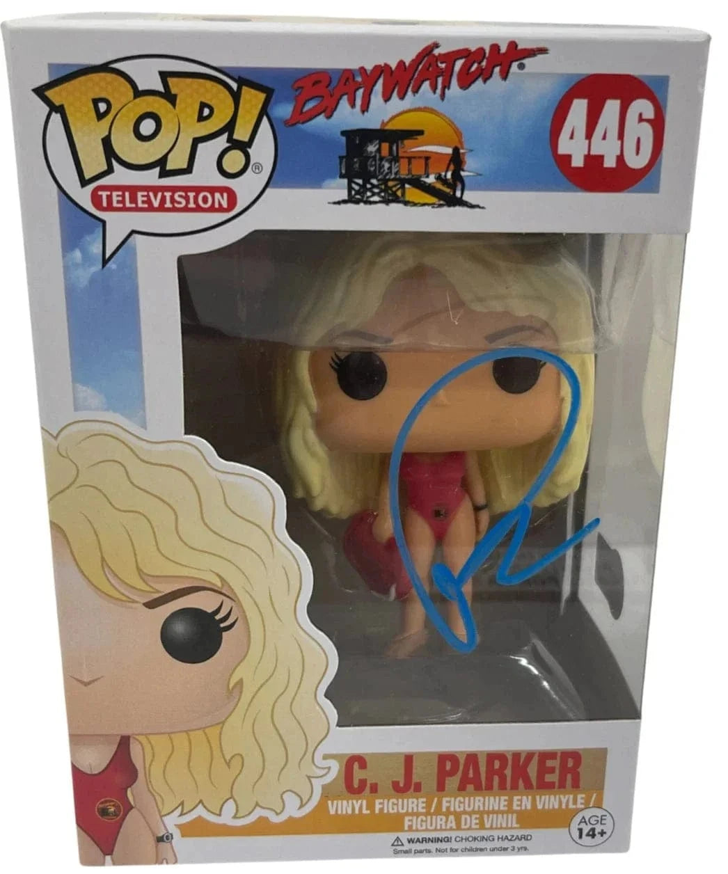 Pamela Anderson Authentic Autographed C.J. Parker Baywatch 446 Funko Pop Figure