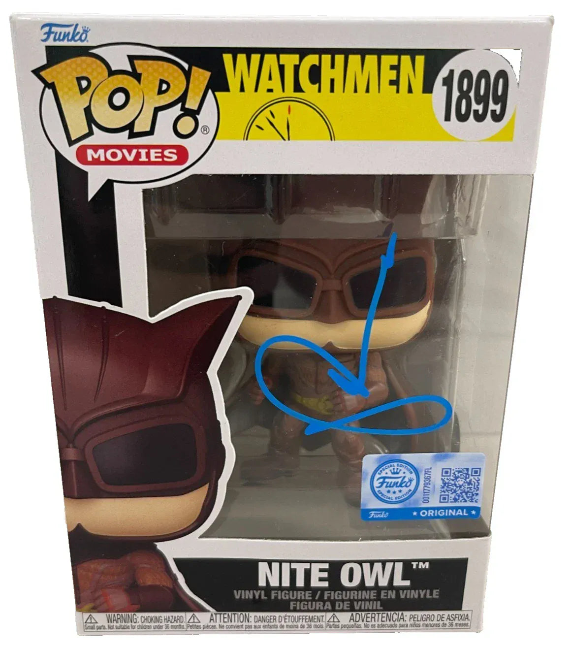 Patrick Wilson Nite autographed Funko Pop #1899 with certificate of authenticity