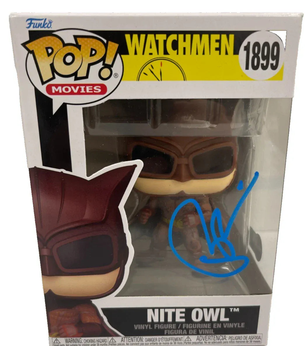 Patrick Wilson signed Nite Owl Watchmen Funko Pop #1899 — Beckett authenticated
