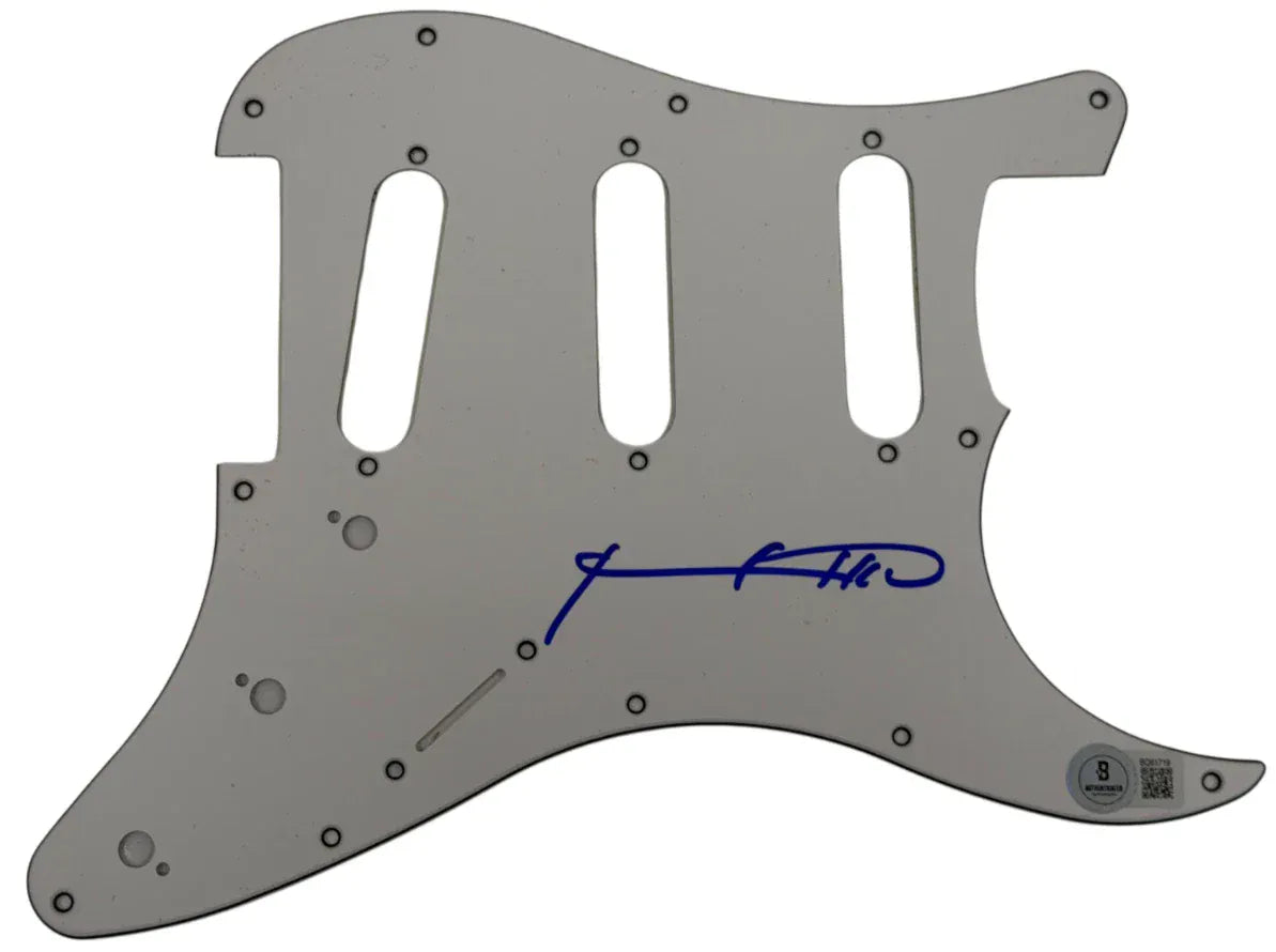Patti Smith signed Fender Stratocaster pickguard — Beckett authenticated