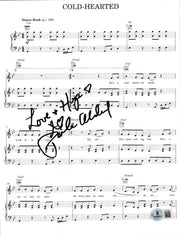 Paula Abdul signed Cold Hearted sheet music — Beckett authenticated