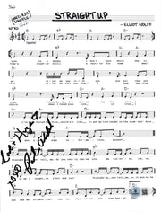 Paula Abdul signed Straight Up sheet music — Beckett authenticated