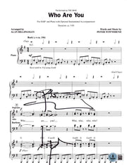Pete Townshend of The Who Signed Who Are You Sheet Music (1st Page Only) Beckett COA - Item #13