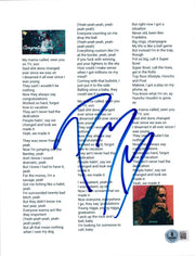 Post Malone Signed Lyrics & Sheet Music Beckett COA - Item #1