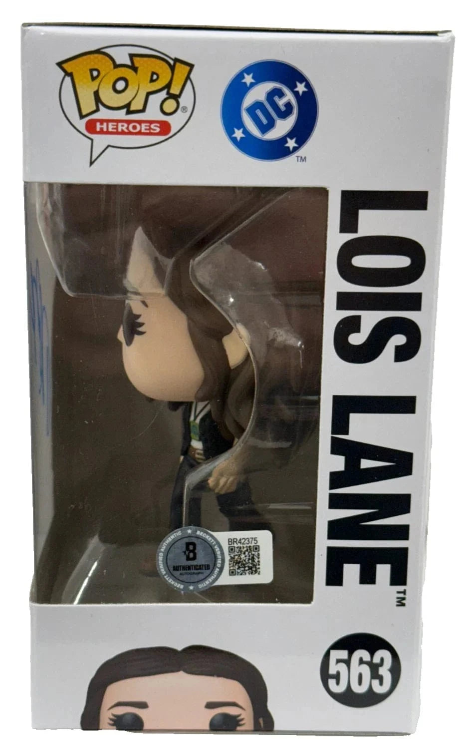 Rachel Brosnahan Signed Funko from Superman Beckett COA - Detail View