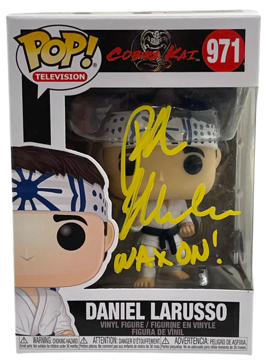 Ralph Macchio Authentic Autographed Daniel Larusso Cobra Kai 971 Funko Pop Figure