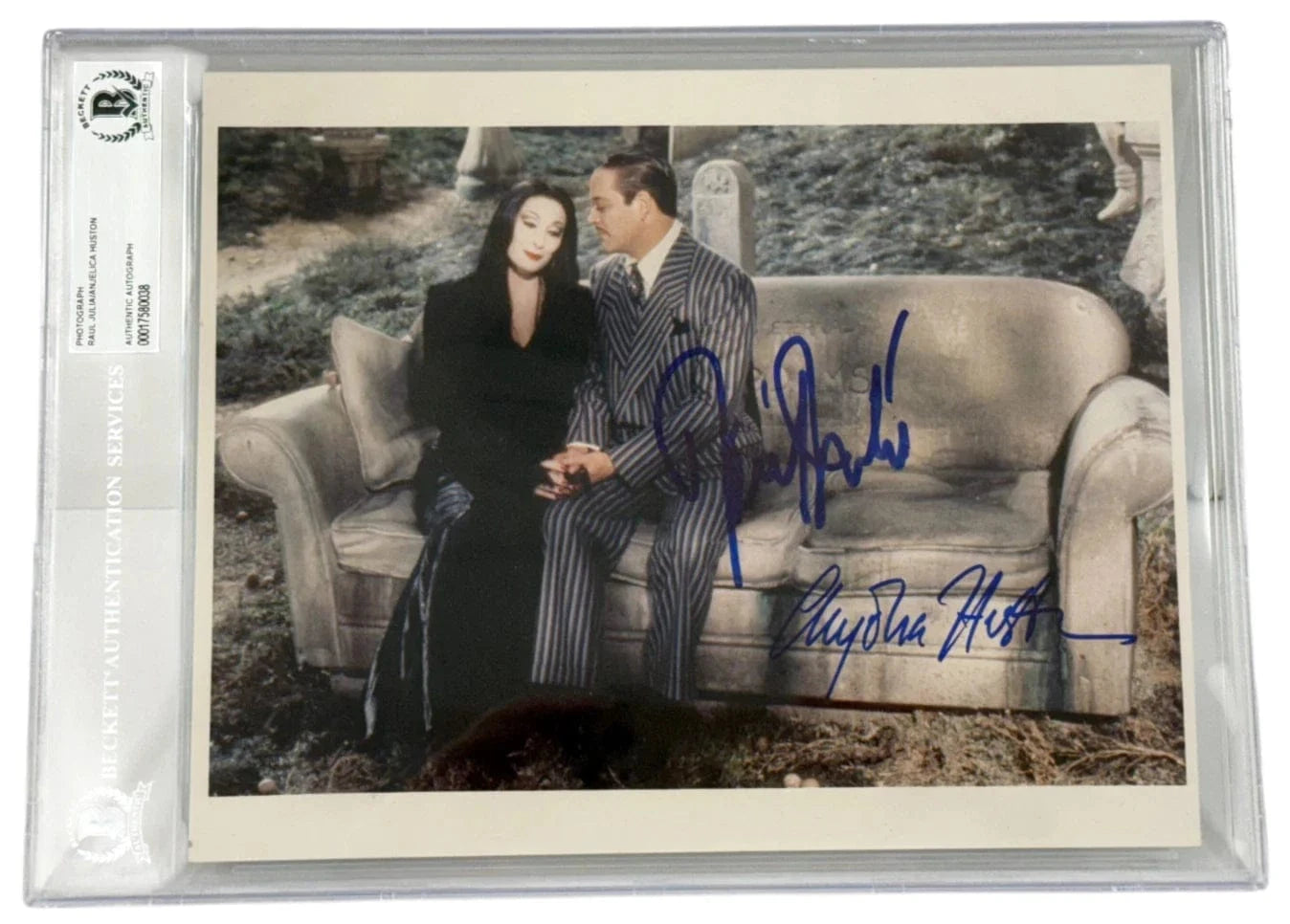 Anjelica Huston Signed 8x10 Photo from The Addams Family Beckett COA