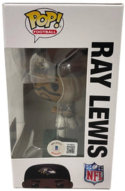 Ray Lewis Signed NFL Funko Beckett COA - Detail View