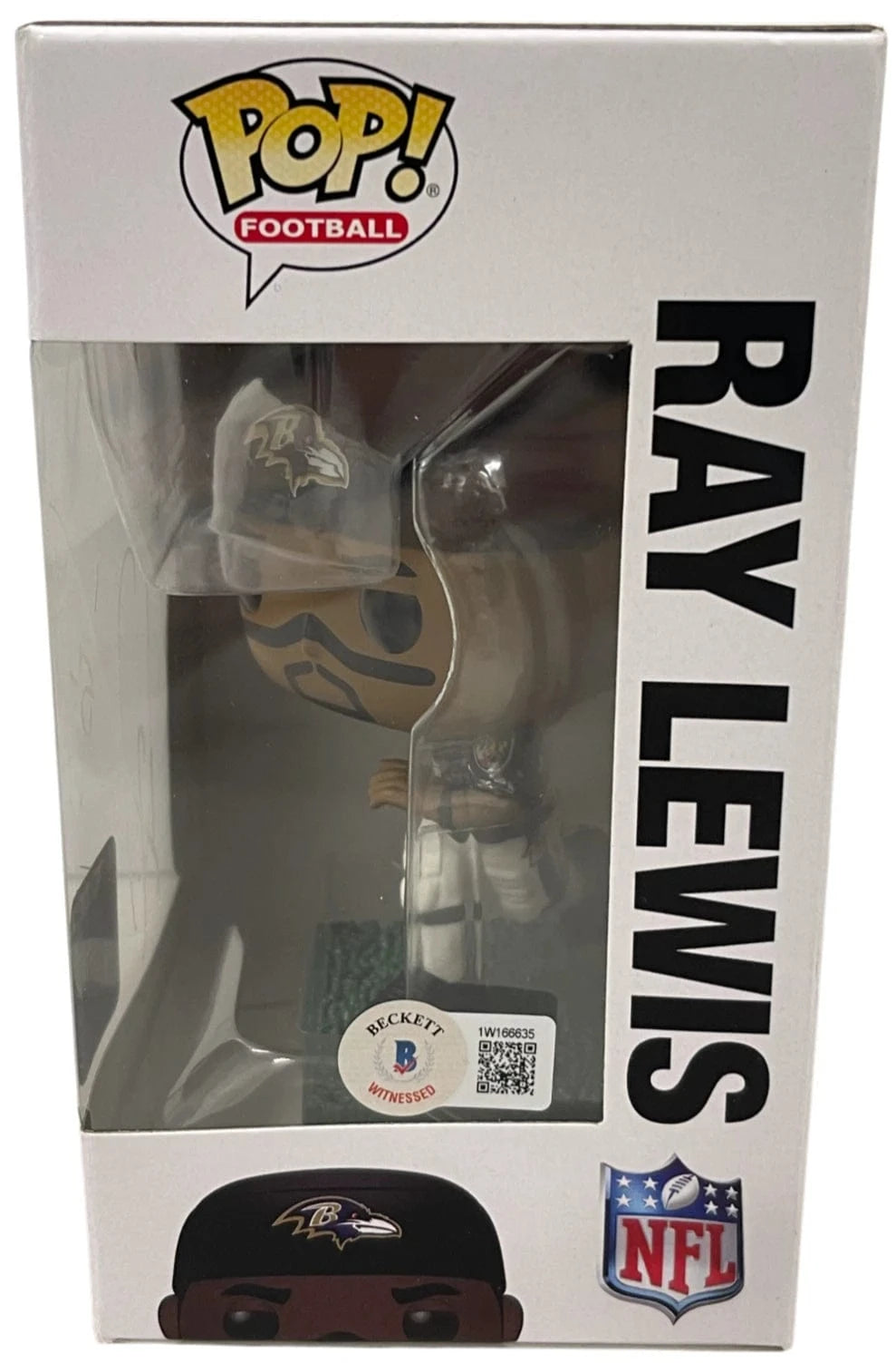 Ray Lewis Signed NFL Funko Beckett COA - Detail View