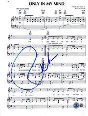 Reba McEntire Signed Only In My Mind Lyrics & Sheet Music Beckett COA