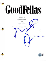Robert De Niro autographed goodfellas script with certificate of authenticity