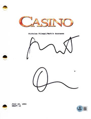 Robert De Niro autographed casino script with certificate of authenticity