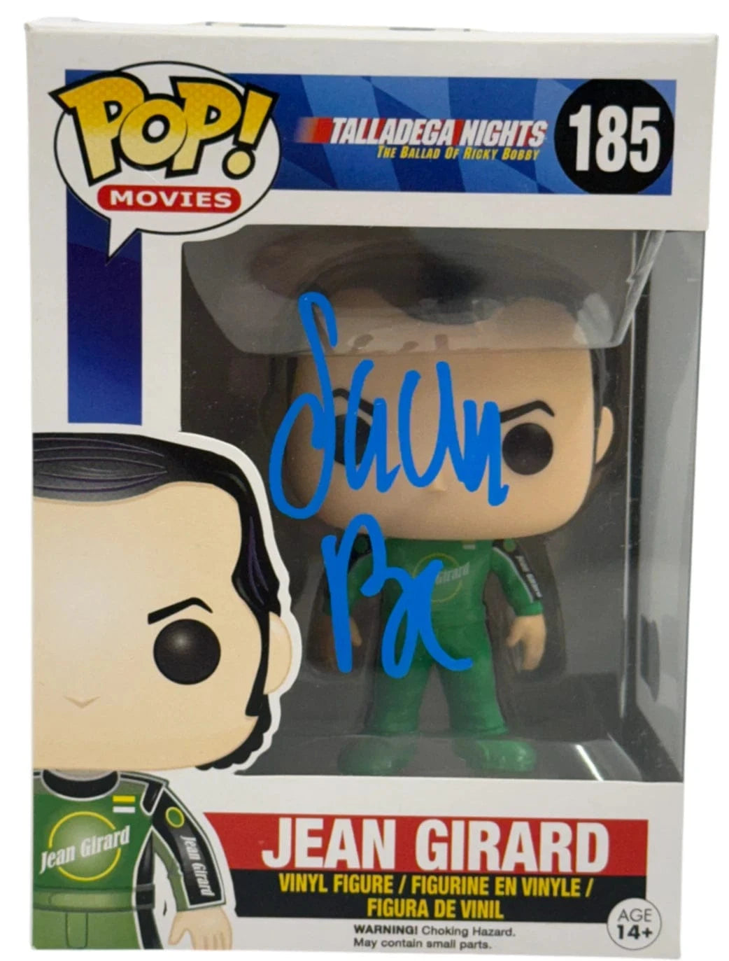 Sacha Baron Cohen Authentic Autographed Jean Girard Talladega Nights 185 Funko Pop Figure