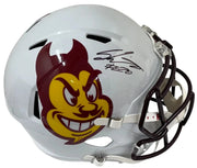 Sam Leavitt Authentic Autographed Arizona State Sun Devils Full Size Replica Helmet