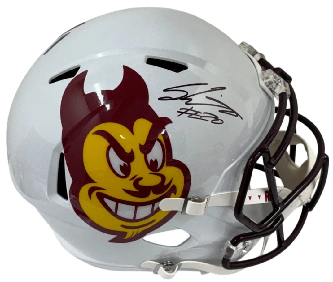 Sam Leavitt Authentic Autographed Arizona State Sun Devils Full Size Replica Helmet