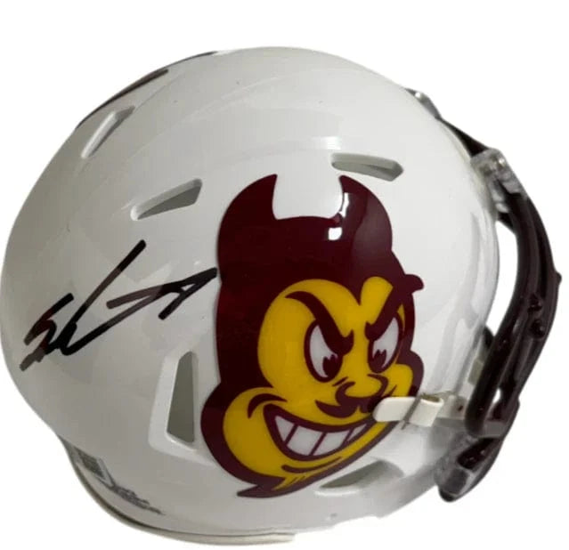 Sam Leavitt Authentic Autographed Arizona State Sun Devils Mini Replica Helmet #2