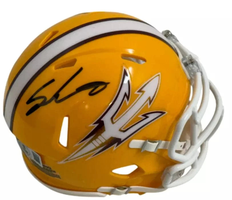 Sam Leavitt Authentic Autographed Arizona State Sun Devils Mini Replica Helmet
