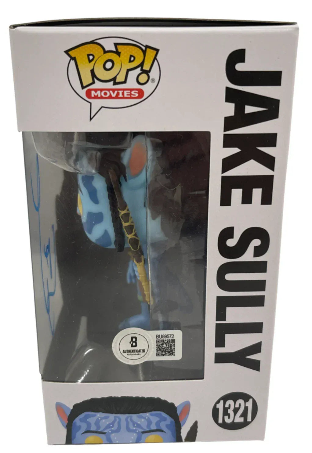 Beckett certificate of authenticity — Sam Worthington signed Jake Sully Avatar 1321 Funko Pop Figure