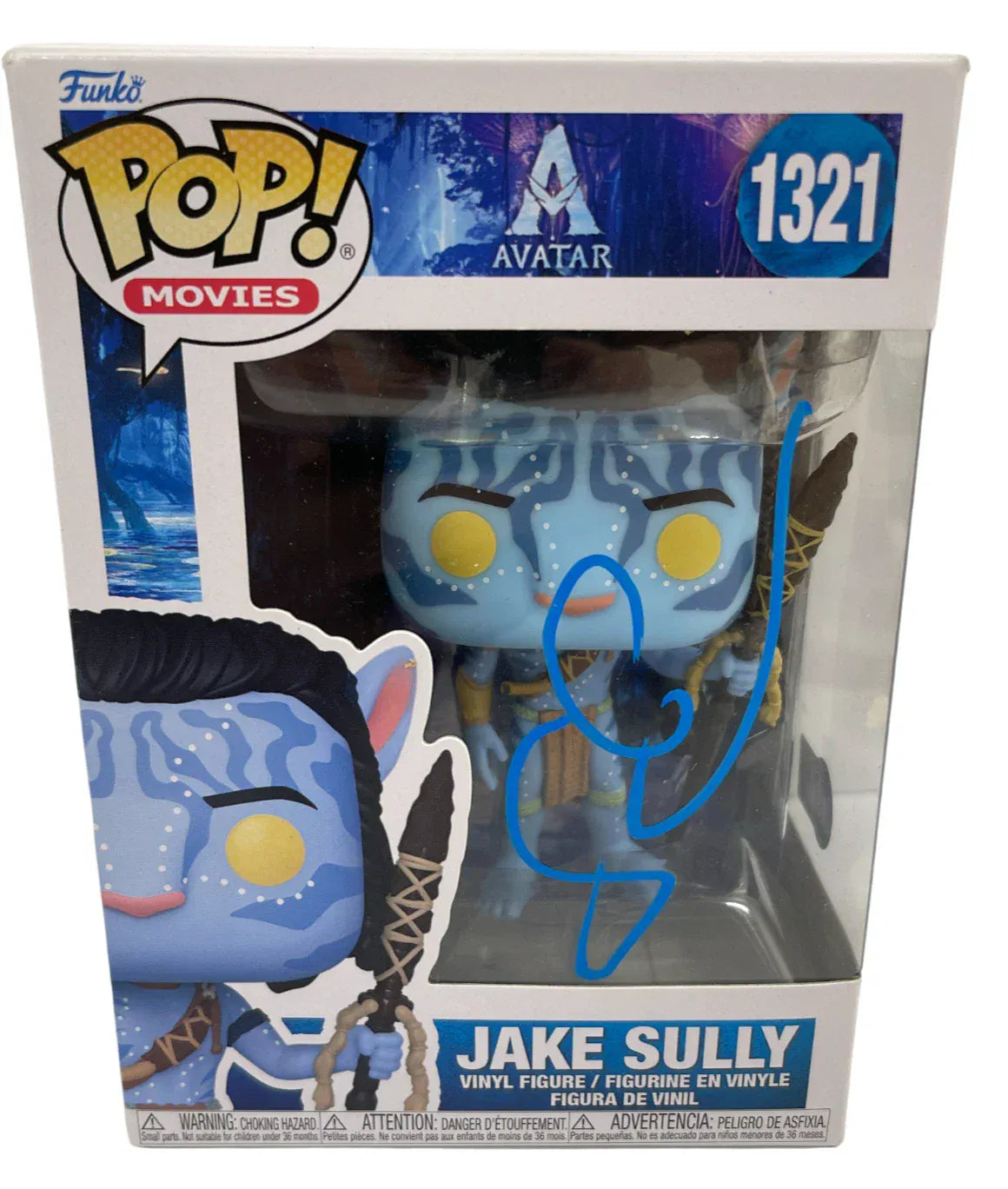 Sam Worthington Jake autographed Funko Pop #1321 with certificate of authenticity