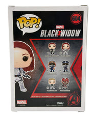 Scarlett Johansson signed Black Widow 604 Funko Pop Figure — bottom view